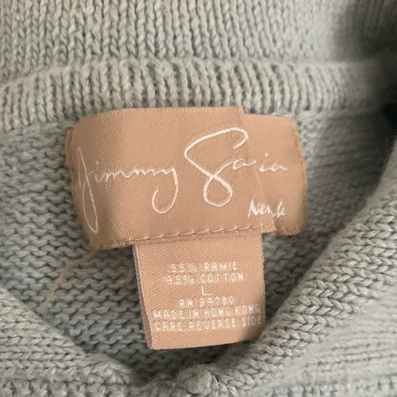 Jimmy Garcia | Vintage Knit Sweater Large Gray Blue Green Oversized - Picture 14 of 16